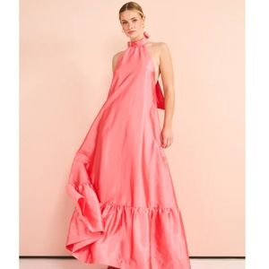 Hansen & Gretal Pink Halter Maxi Dress